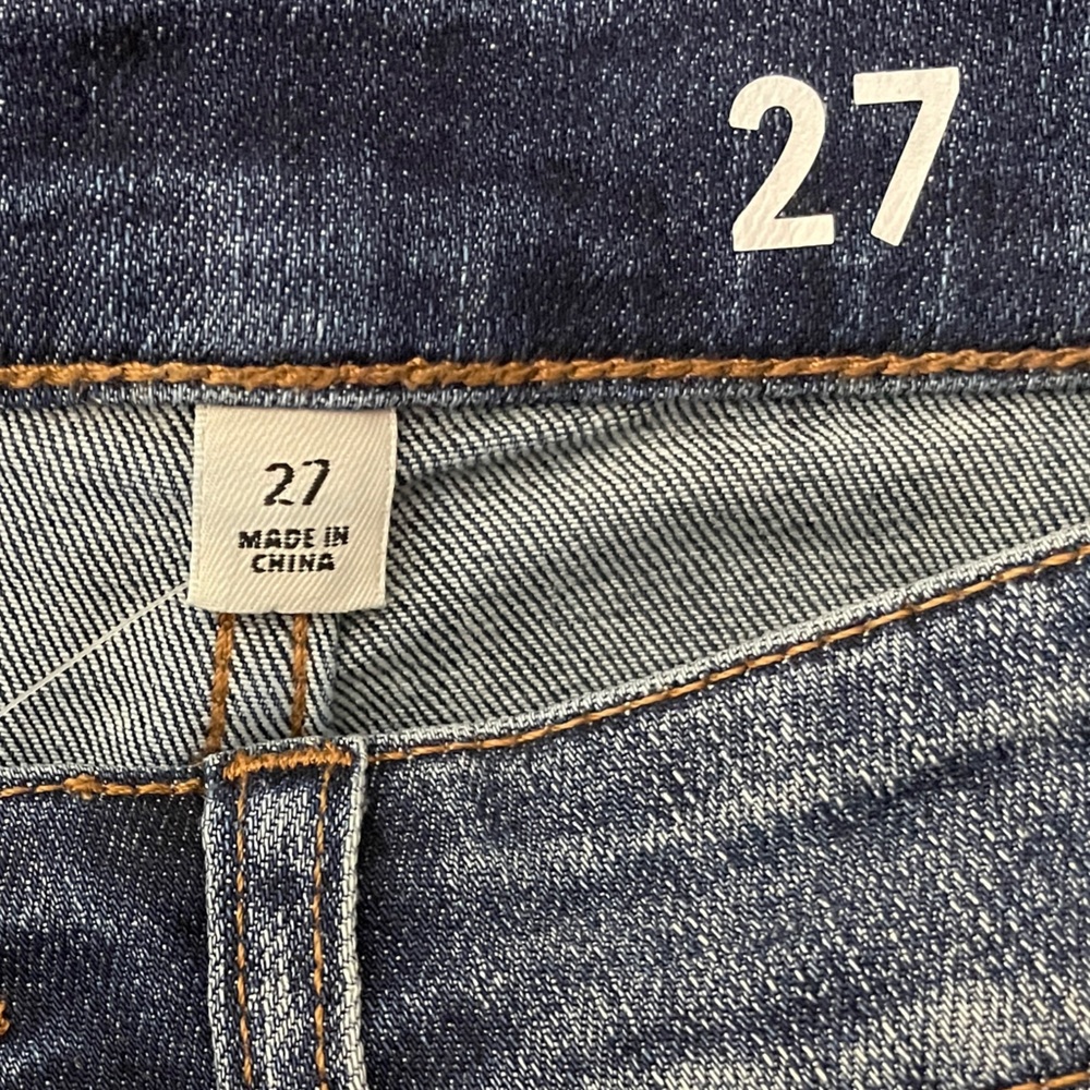 J. Crew Vintage Slim Straight Jeans 27 Curvy High Rise Surf Wash L4713 Stretch - Picture 9 of 10